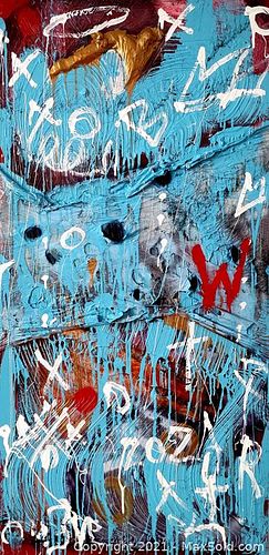 TedyZet (1974) - Street art painting "New Continent", XXL- with Certificate OA, hand signed, 2021 (1 of 9)