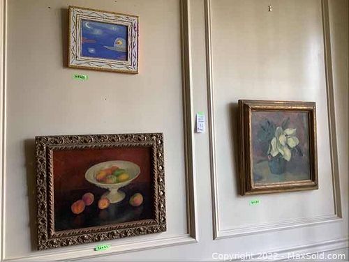 3 Art Canvas, Spacebird, Floral, Fruit (1 of 11)