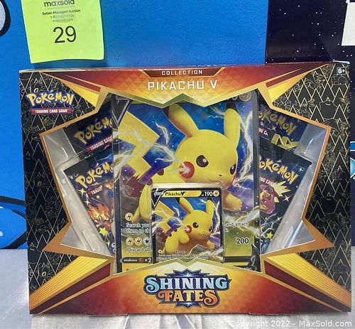 Pokémon Pikachu V SHINING FATES New/SEALED Box (1 of 6)