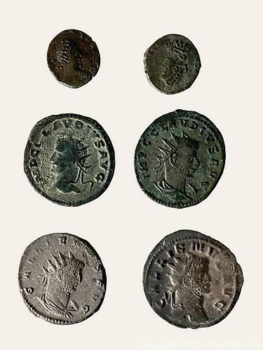 Lot Of Six Early Roman Coins (1 of 4)