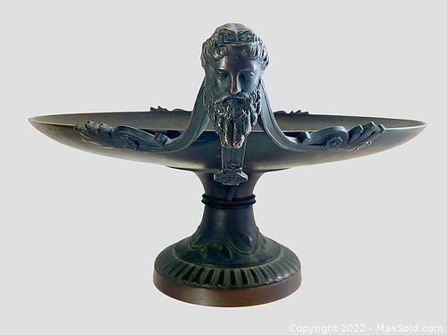 Neoclassical Art Deco Period Bronze Tazza  (1 of 11)