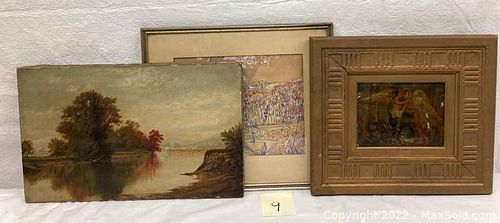 Oil Paintings On Paper, and Canvas (1 of 11)