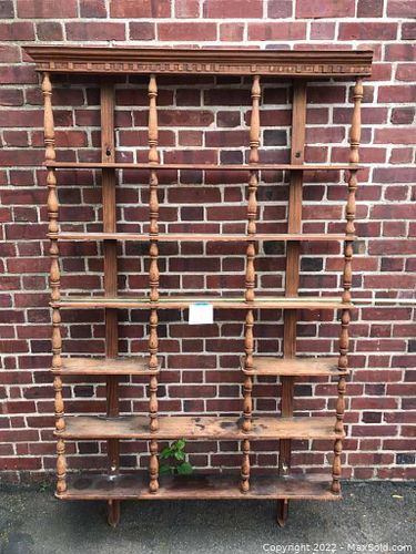 Belgian Wooden Shelving Unit (1 of 7)