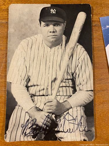 Collection Of Signed Memorabilia (BABE RUTH/JACKIE ROBINSON/ETC) (X9) (1 of 13)