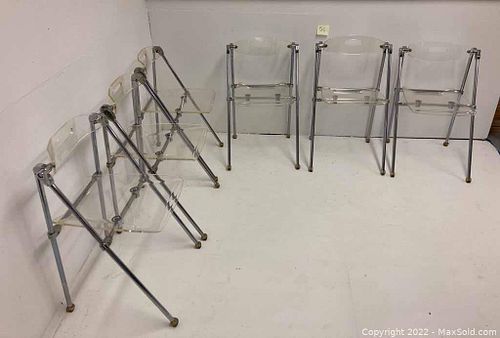 1960s Mid-Century Modern Italy Lucite Folding Chairs (1 of 12)
