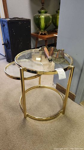 Brass, Glass Table C (1 of 5)