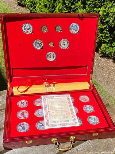 Chinese (.999) Silver Commemorative Coin Set Beijing Olympics (2008) (X51 Pieces) (1 of 15)