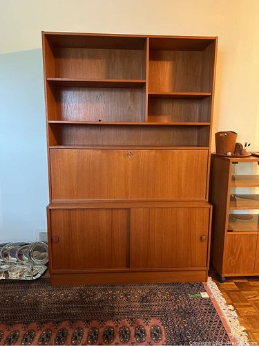 Teak Shelf And Liquor Cabinet C (1 of 9)