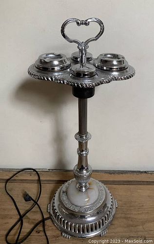 Vintage Chrome Floor Ashtray (1 of 6)