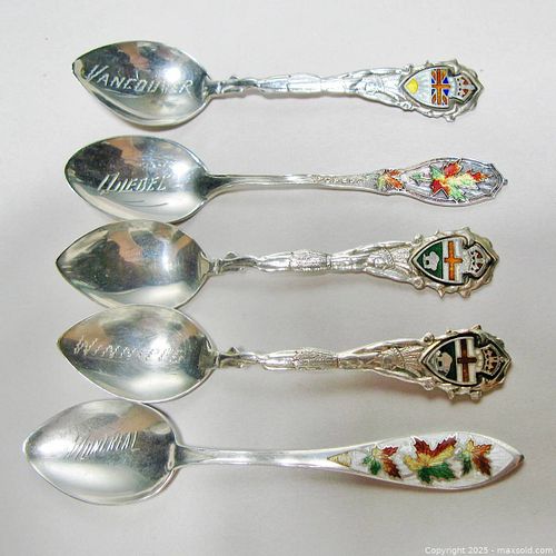 twelve-enamelled-sterling-silver-canadian-souvenir-spoons-aurora