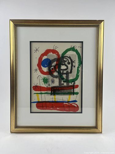 MIRO, JOAN - FRAMED LITHOGRAPH (1965) | Toronto (Ontario