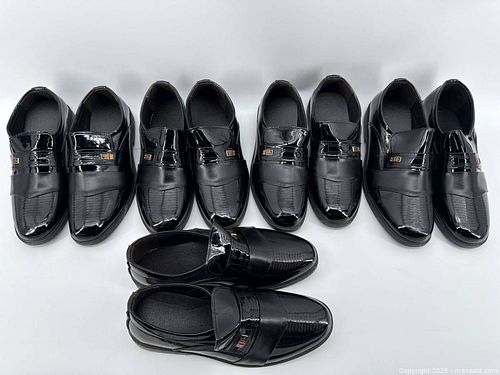 輝く高品質な - Shoes Dress Leather Patent Black 5 Available Pairs 靴