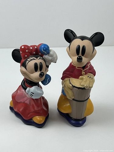 Vintage Disney Mickey & Minnie Mouse Collectible Figurines