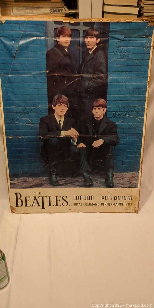 Affiche Collector The Beatles – London Palladium Royal Command Performance 1963 – Format 18x12 Pouces