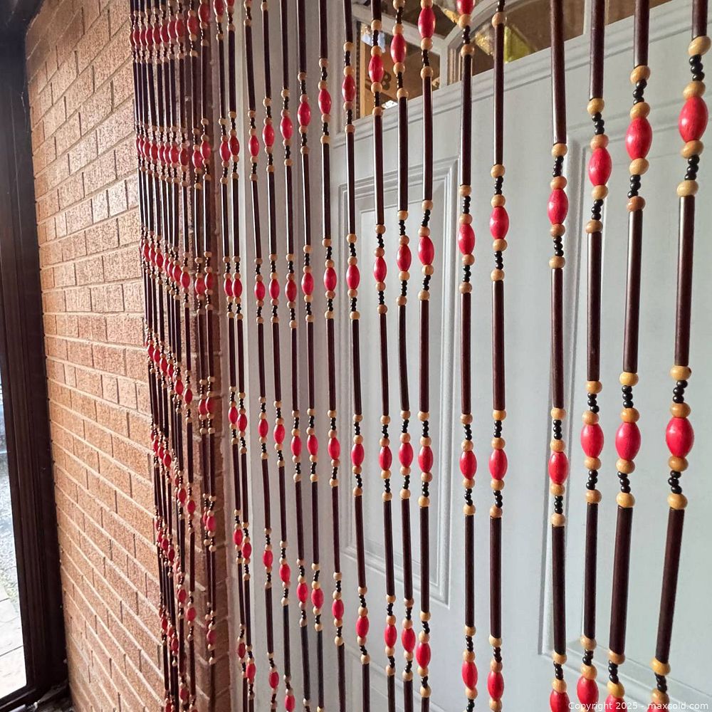Vintage 1970's Brady Bunch Style Wood Beaded Curtain | Toronto (Ontario ...