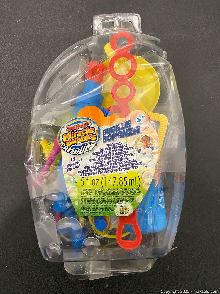 Super Miracle Bubbles Bubble Bonanza 15 Piece Set Maxsold