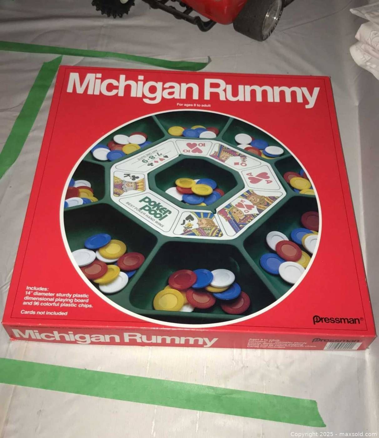 Michigan Rummy game board and WSOP Texas Hold’em tournament set | Maxsold