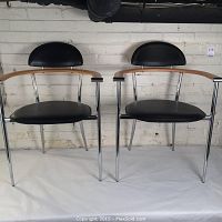 Front view of both chairs showing full form