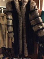 Front view of full-length coat