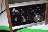 Front panel of dbx 119 decilinear compressor/expander
