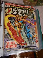 Close-up of Marvel's Greatest Comics issue #52 with Fantastic Four on cover.