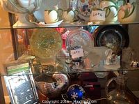 Full display of three shelf levels showing all lot items