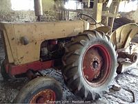 Side view showing body, rear wheel and front tire