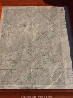 Flat lay of the Westport map showing the detailed blueprint and cartographic features.