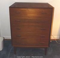 Front view of dresser showing overall condition and design