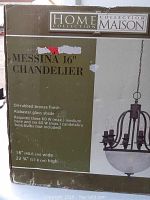 Box front showing product name, size, finish, and lighting specs.