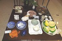 Full lot overview on table