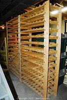 Front perspective of assembled rack showing overall size and structure