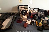 Overview of lot items on table