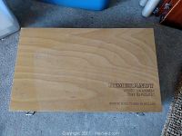 Closed wooden box labeled ‘Rembrandt soft pastels for artists’