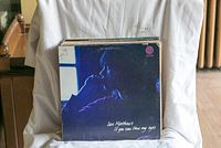 Stack of vinyl records with Ian Matthews' album visible on front