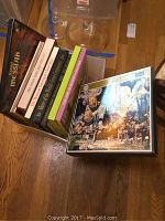 Overview of all vinyl box sets stacked including Handel's Messiah and other titles