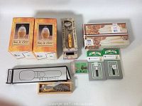 Overview of all boxed items showing 2 honey jars with servers, 2 Jasmine honey spoons, 2 Gitano cork pullers, a bottle opener, screw pull foil cutter, and 2 nut crackers.