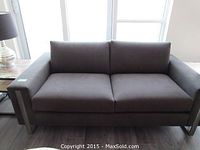 Front-facing view of the sofa