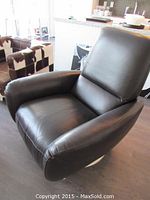 Front three-quarter view showing overall design, upholstery and condition