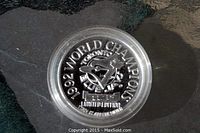 Obverse side of the coin showing Toronto Blue Jays logo with 1992 World Champions and Limited Edition text.
