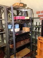 Overall shelving with instrument cases