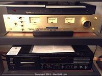 Stacked view: FT-R controller (top), FT-101A tuner (middle), DR-1 cassette deck (bottom)