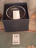 Bowl in original presentation box with packaging foam