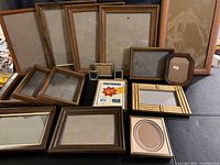 Group shot of all frames showing materials, sizes and conditions