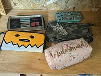 All five accessories laid out on surface