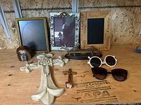 Group shot of all nine items on shelf