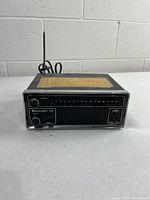 Front view of Bearcat 101 scanner showing controls and channel window