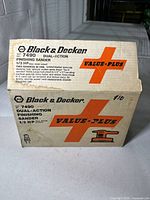 Factory box showing brand, model, type and horsepower