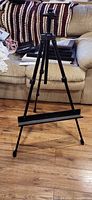 Front view of Artify aluminum tripod easel fully extended