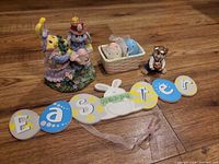 Group shot of all Easter décor items
